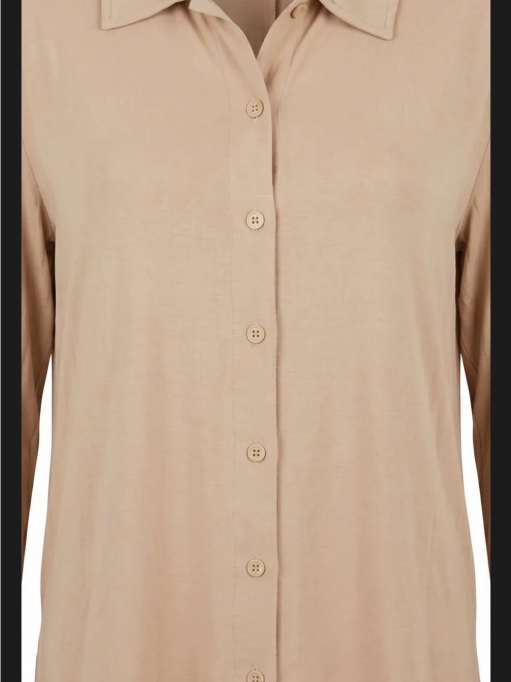 Fashion Nova Taupe Button-Front Collared Shirt